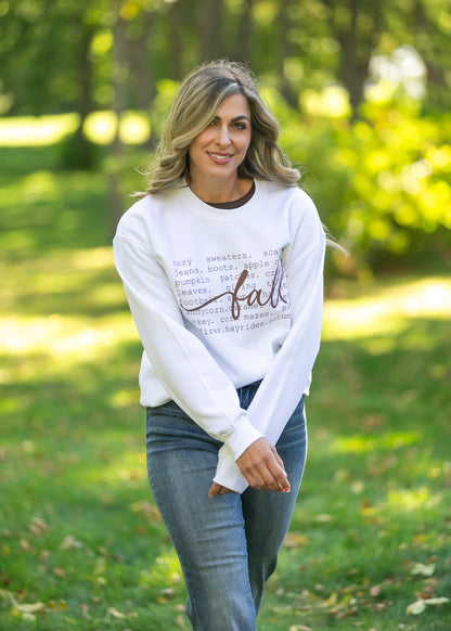 Falling For Fall Graphic Sweatshirt FF Tops