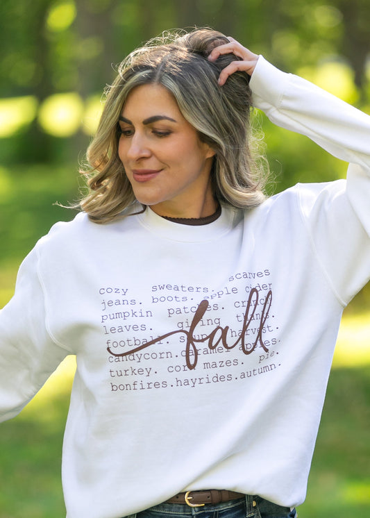 Falling For Fall Graphic Sweatshirt FF Tops