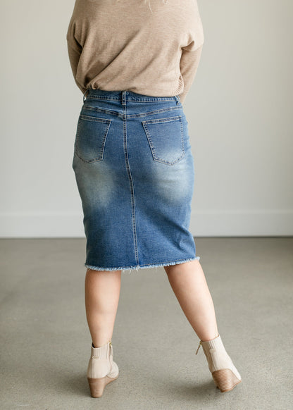 Farrah Denim Midi Skirt IC Skirts