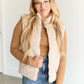 Faux Fur Full Zip Puffer Vest FF Tops