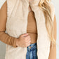 Faux Fur Full Zip Puffer Vest FF Tops