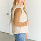 Faux Fur Full Zip Puffer Vest FF Tops