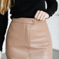 Faux Leather Midi Skirt FF Skirts
