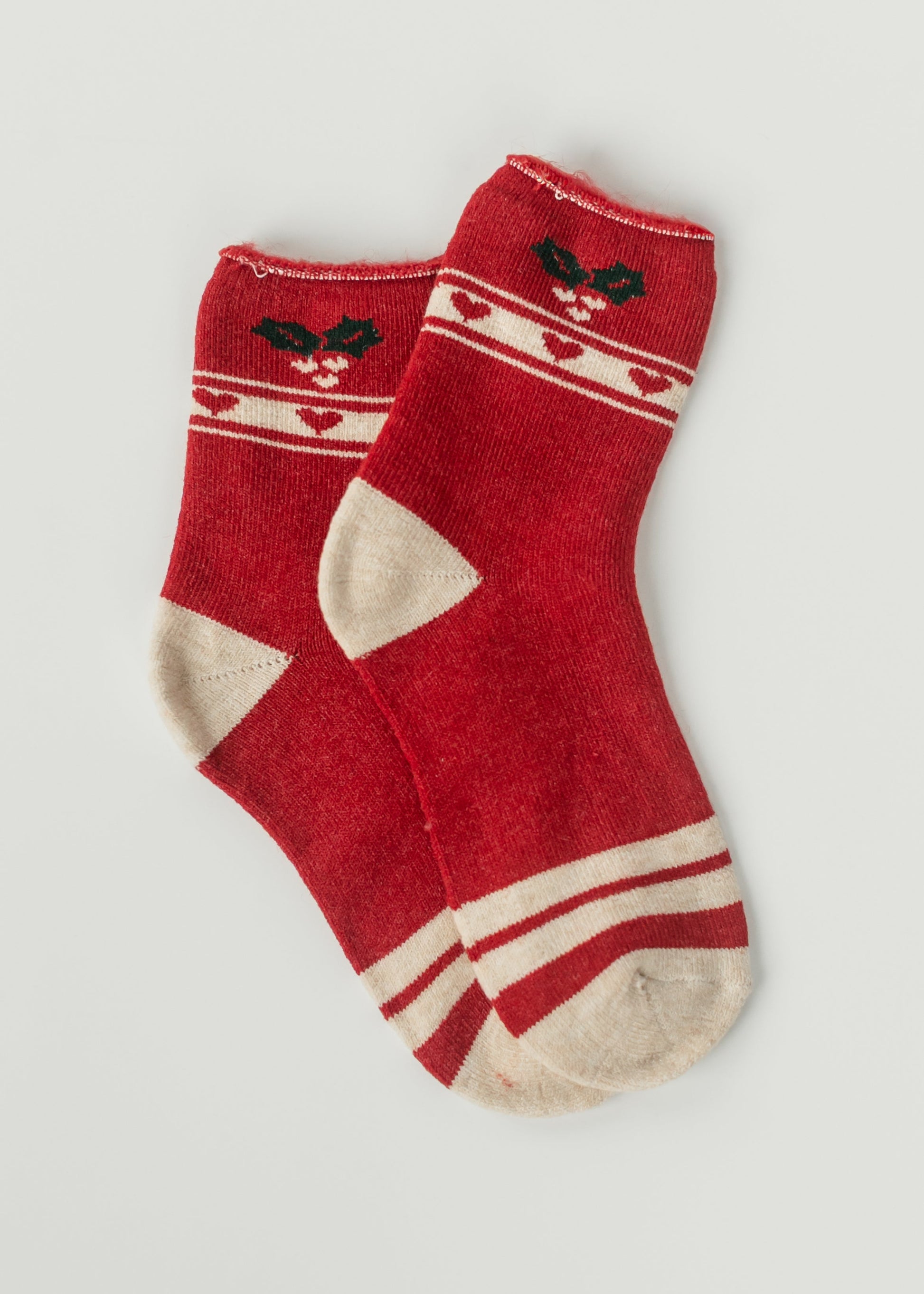 Festive Christmas Holiday Crew Socks Accessory Holly