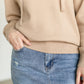 Fine Knit Sweater Hoodie FF Tops