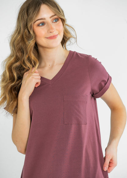 Finley V-neck T-shirt Midi Dress IC Dresses