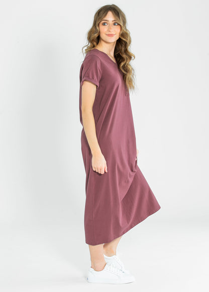 Finley V-neck T-shirt Midi Dress IC Dresses