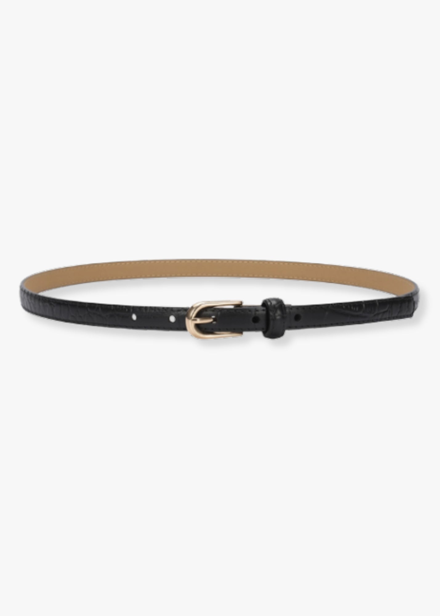 Fiori Leather Belt Accessories Black