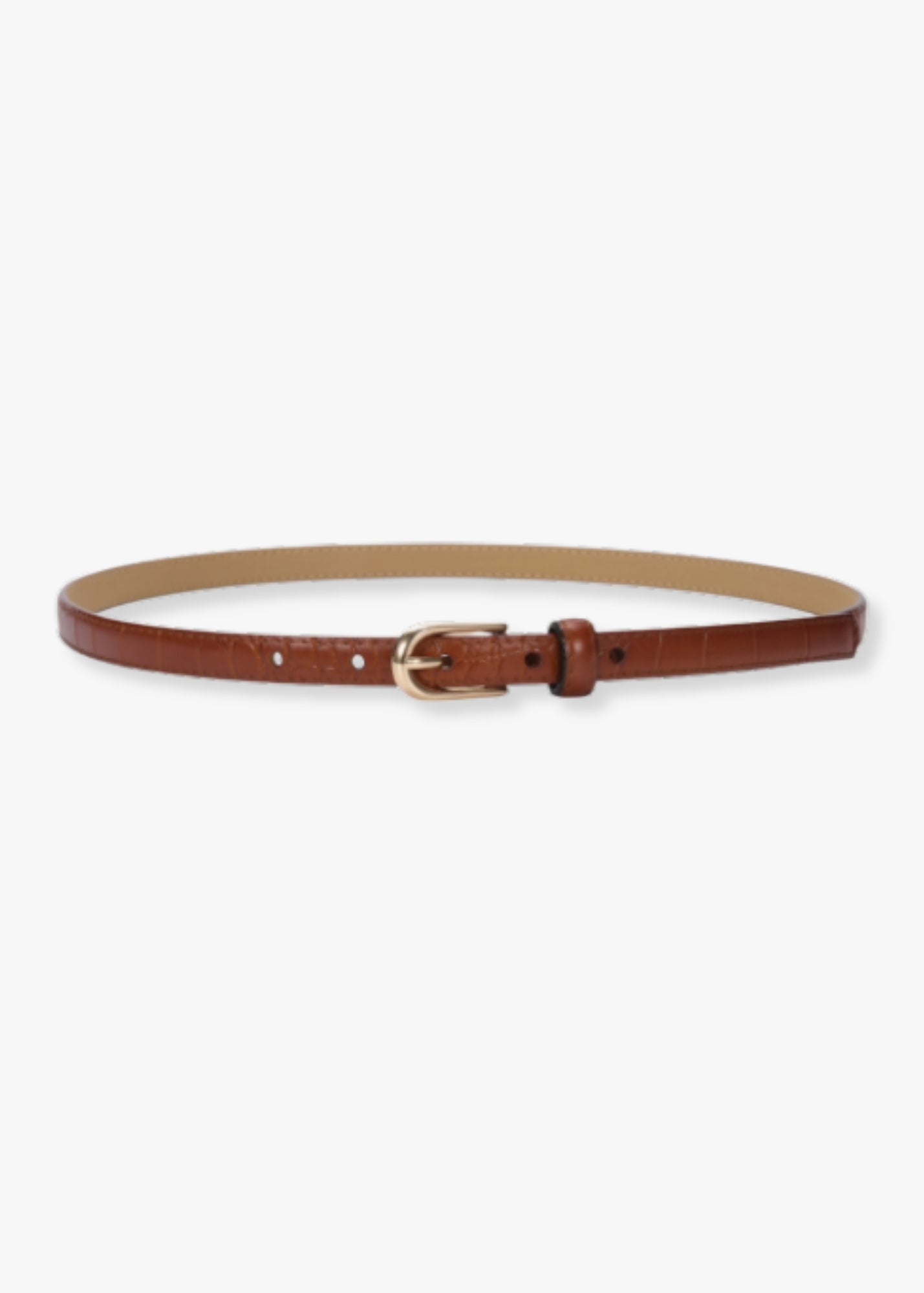 Fiori Leather Belt Accessories Brown