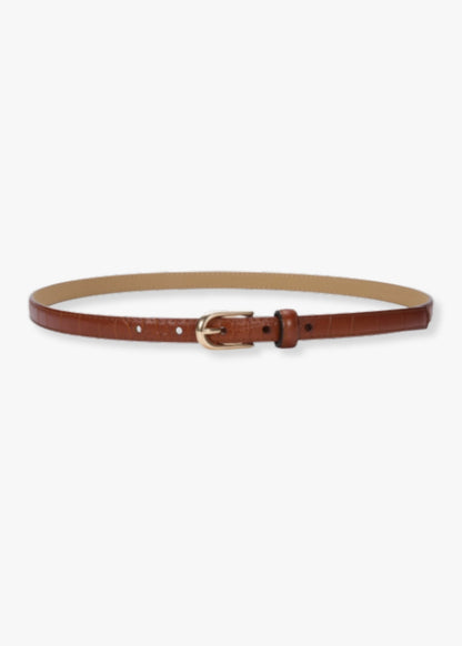Fiori Leather Belt Accessories Brown
