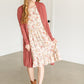 Floral 3/4 Sleeve Midi Dress FF Dresses
