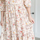 Floral 3/4 Sleeve Midi Dress FF Dresses