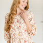 Floral 3/4 Sleeve Midi Dress FF Dresses