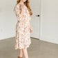 Floral 3/4 Sleeve Midi Dress FF Dresses