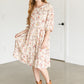Floral 3/4 Sleeve Midi Dress FF Dresses