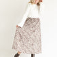 Floral A-line Midi Skirt FF Skirts