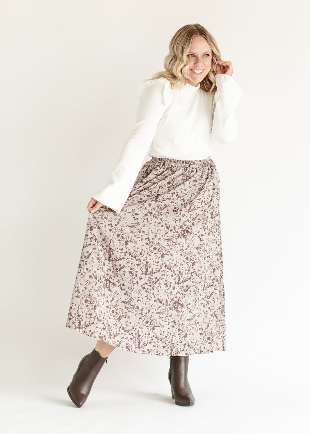 Women's Long Denim and Midi A-Line Skirts – Inherit Co.