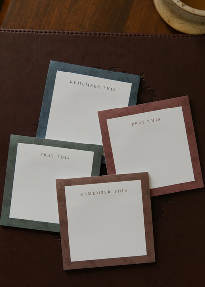 Floral Border Sticky Notes 4 Piece Set Gifts