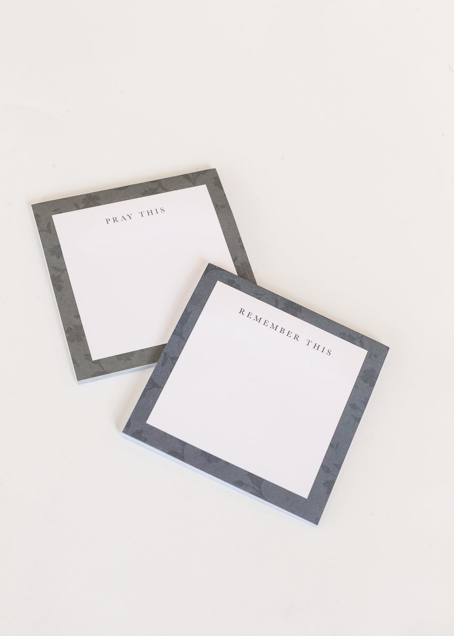 Floral Border Sticky Notes 4 Piece Set Gifts