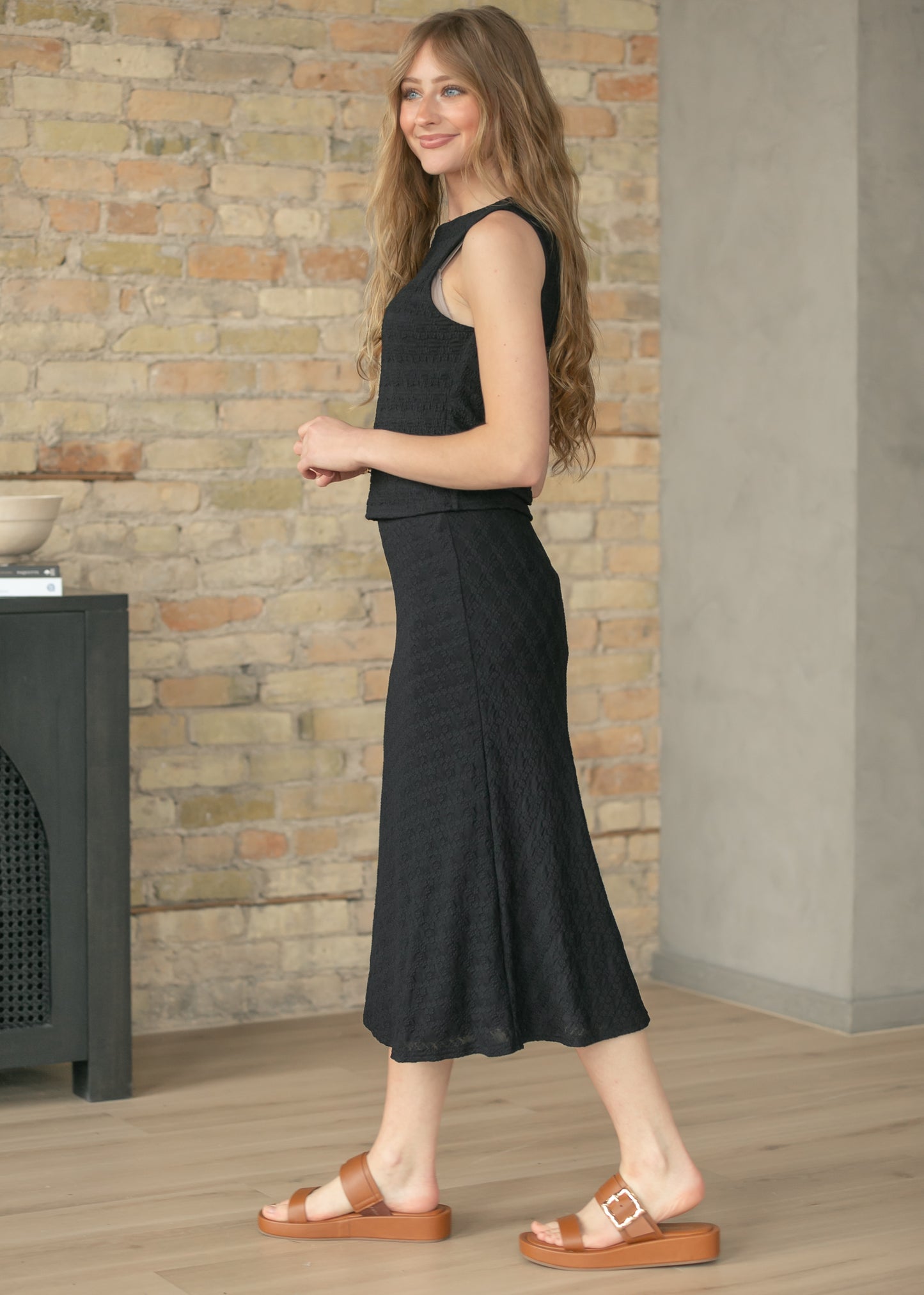 Floral Jacquard Lace Top & Skirt Set - FINAL SALE FF Tops