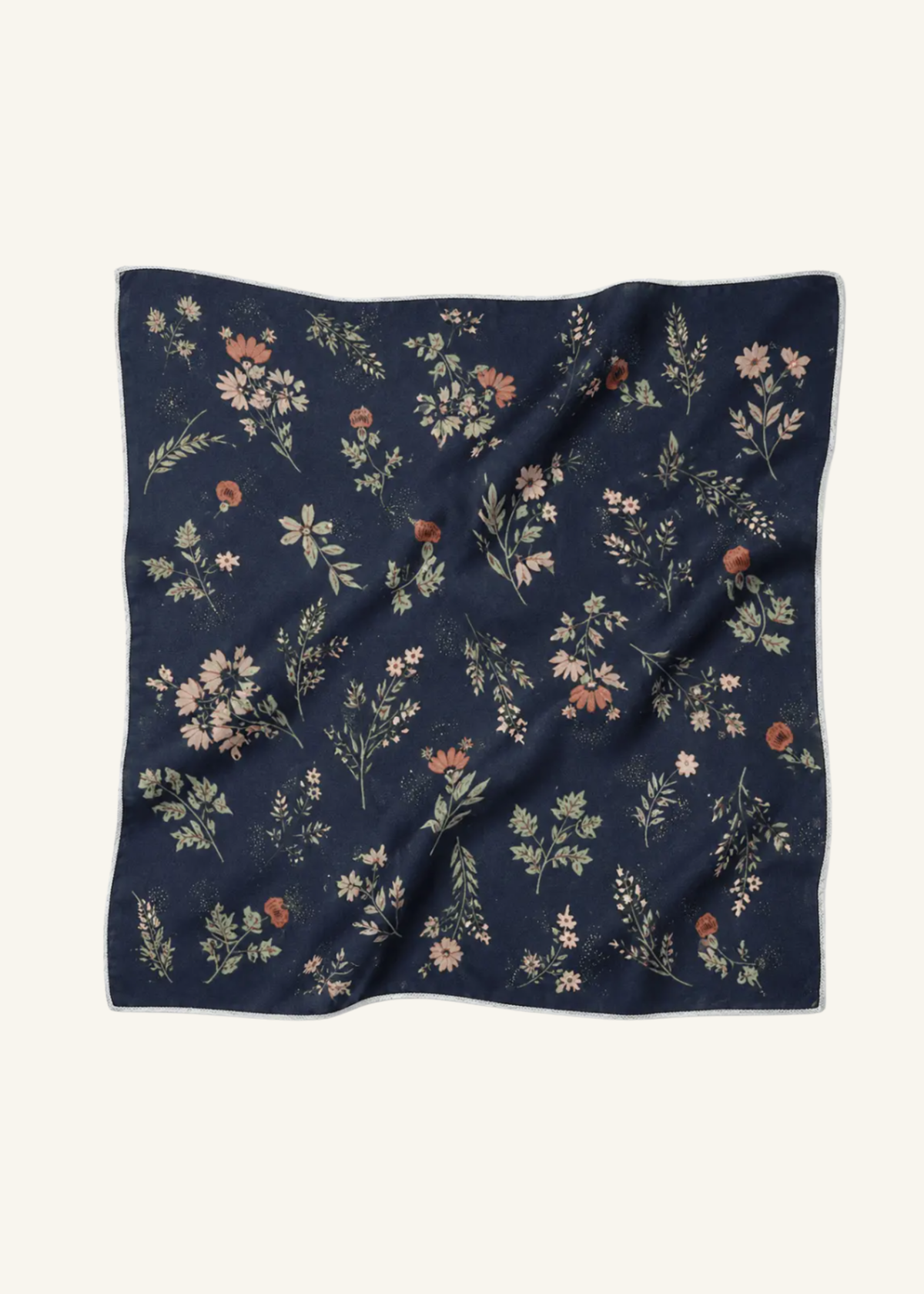Floral Print Cotton Blend Bandana Accessory
