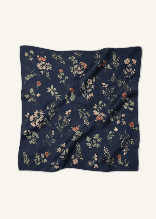 Floral Print Cotton Blend Bandana Accessory