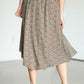 Floral Print Handkerchief Midi Skirt Skirts