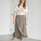 Floral Print Handkerchief Midi Skirt Skirts