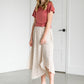 Floral Print Handkerchief Midi Skirt Skirts