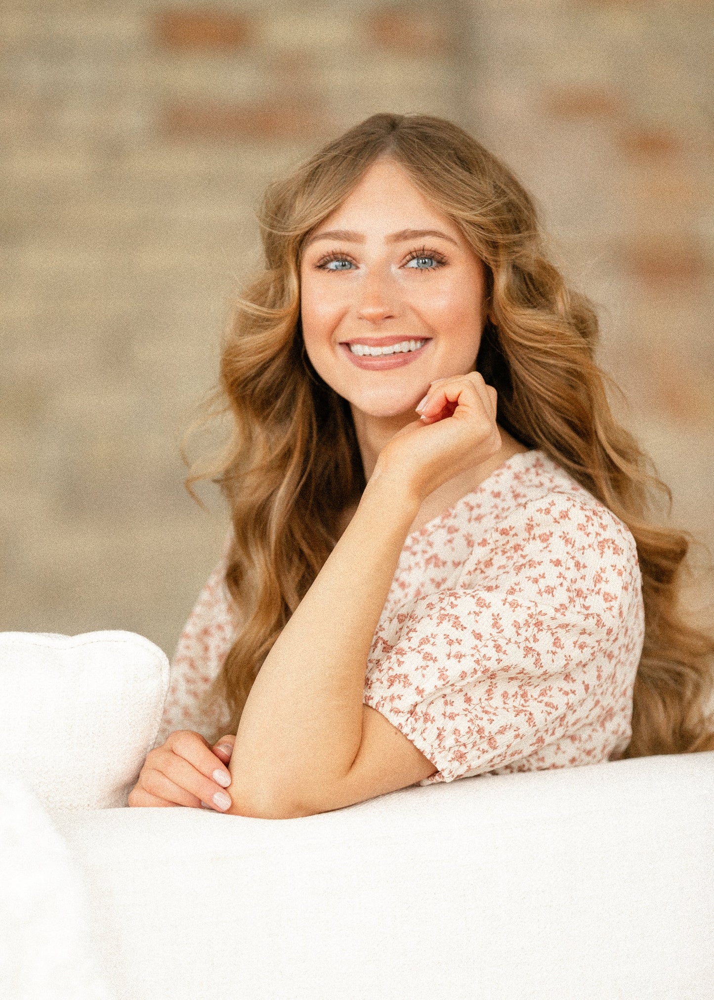 Floral Printed Smocked Waist Midi Dress FF Dresses