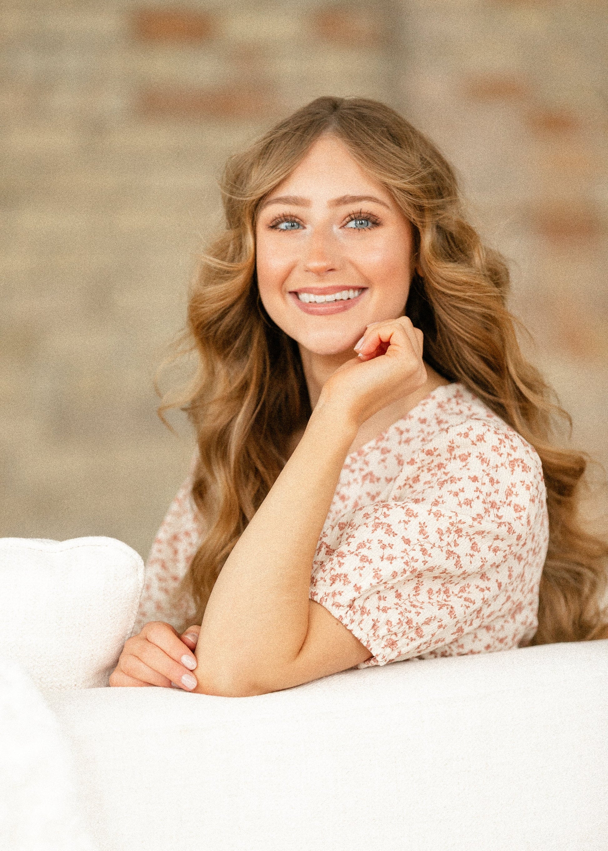 Floral Printed Smocked Waist Midi Dress FF Dresses