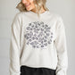 Floral Rejoice Crewneck Sweatshirt Tops