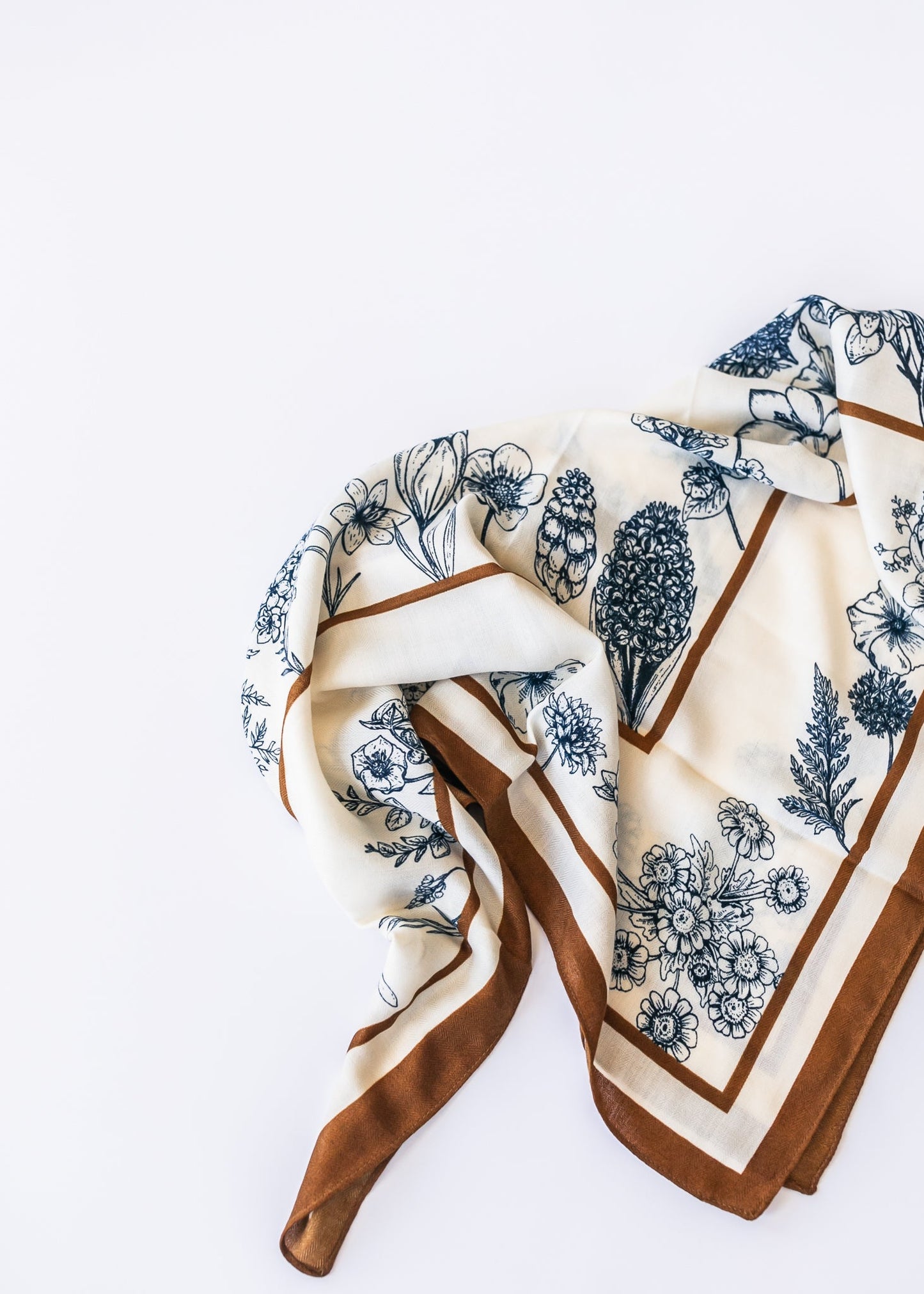Floral Square Oversized Scarf Accessories