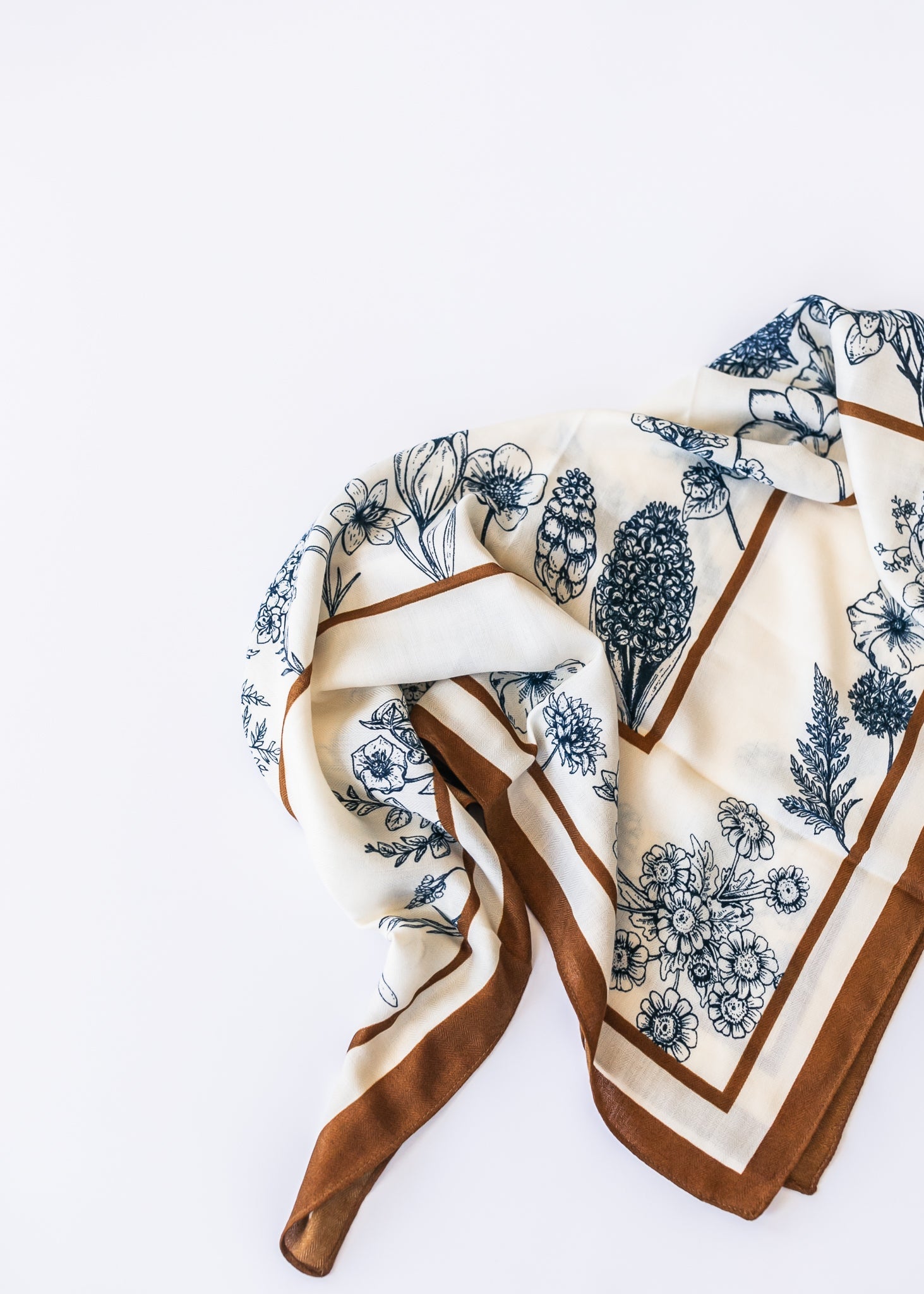 Floral Square Oversized Scarf Accessories