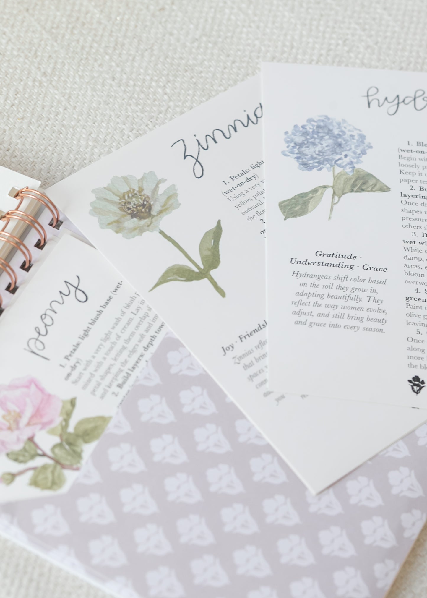 Floral Watercolor Workbook Gifts