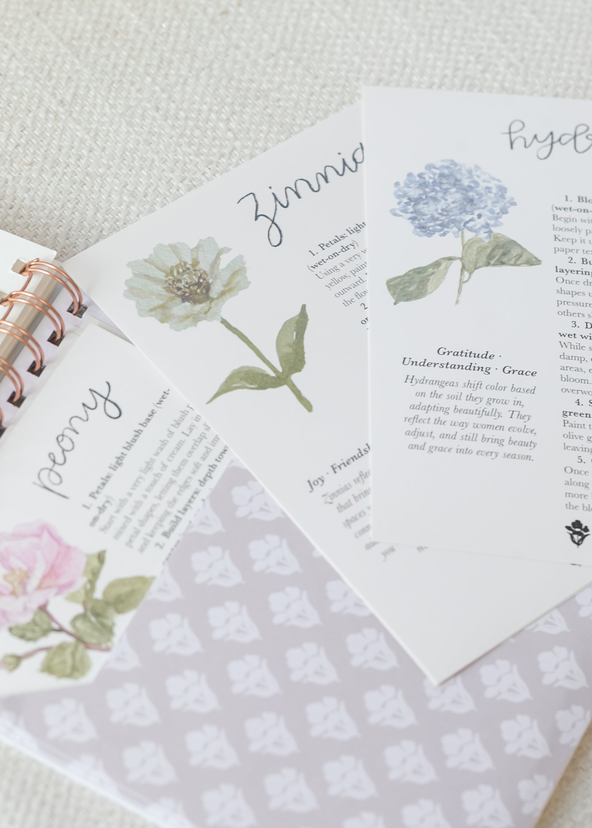 Floral Watercolor Workbook Gifts
