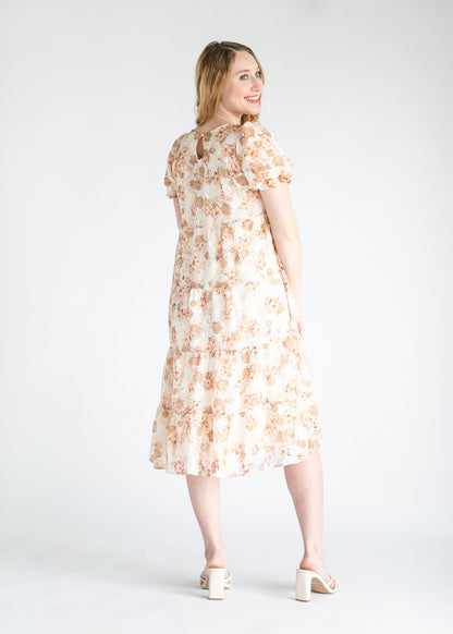 Floral Woven Midi Dress FF Dresses