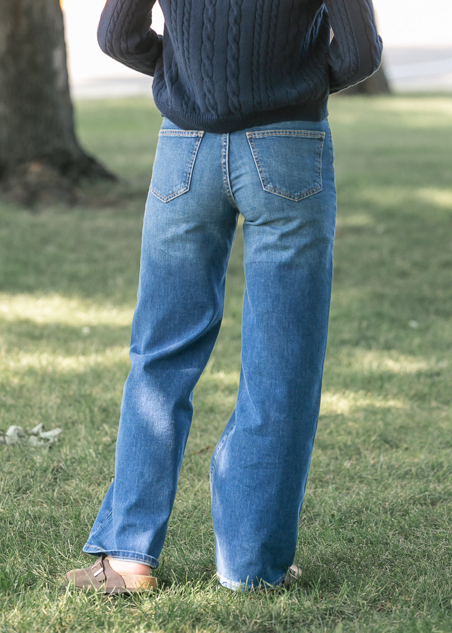 Florence Medium Wash Baggy Jean IC Pants