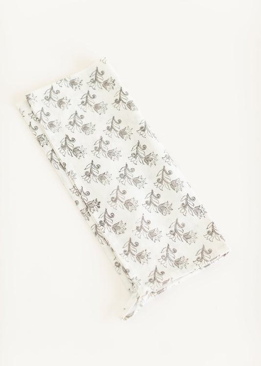 Floret Block Print Dishtowel FF Home + Lifestyle