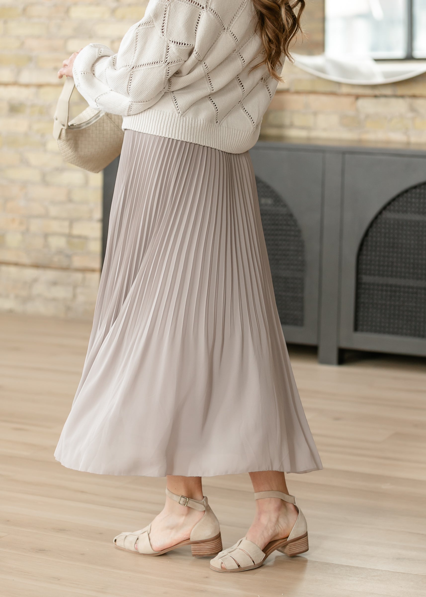 Flowy Pleated Maxi Skirt FF Skirts