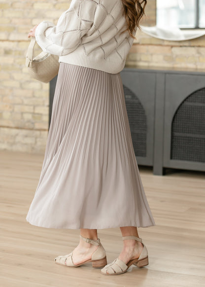 Flowy Pleated Maxi Skirt FF Skirts