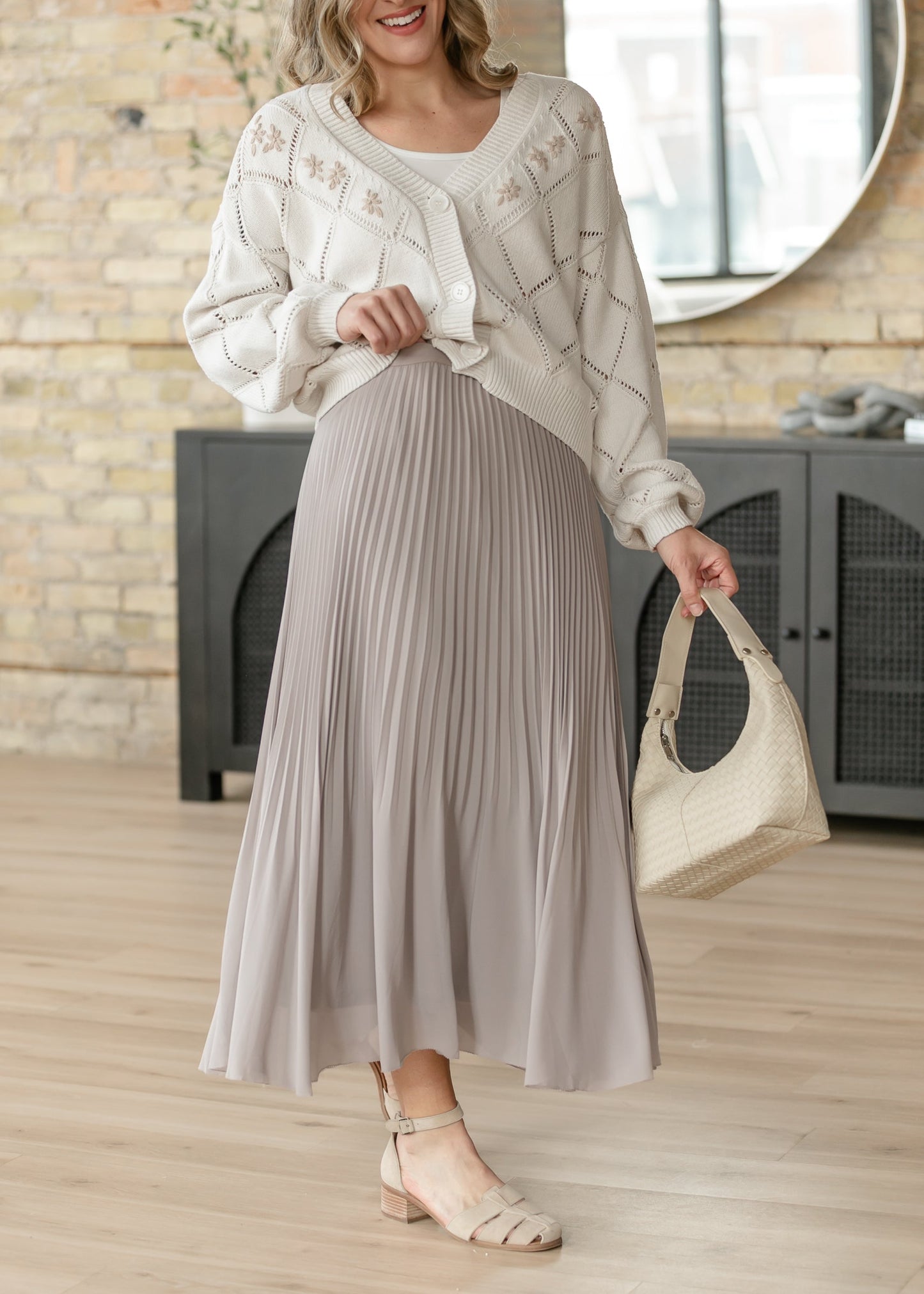 Flowy Pleated Maxi Skirt FF Skirts