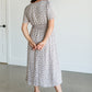Flutter Sleeve V-neck Floral Midi Dress FF Dresses
