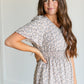 Flutter Sleeve V-neck Floral Midi Dress FF Dresses