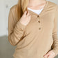Frankie Fine Knit Half Button Top FF Tops