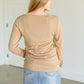 Frankie Fine Knit Half Button Top FF Tops