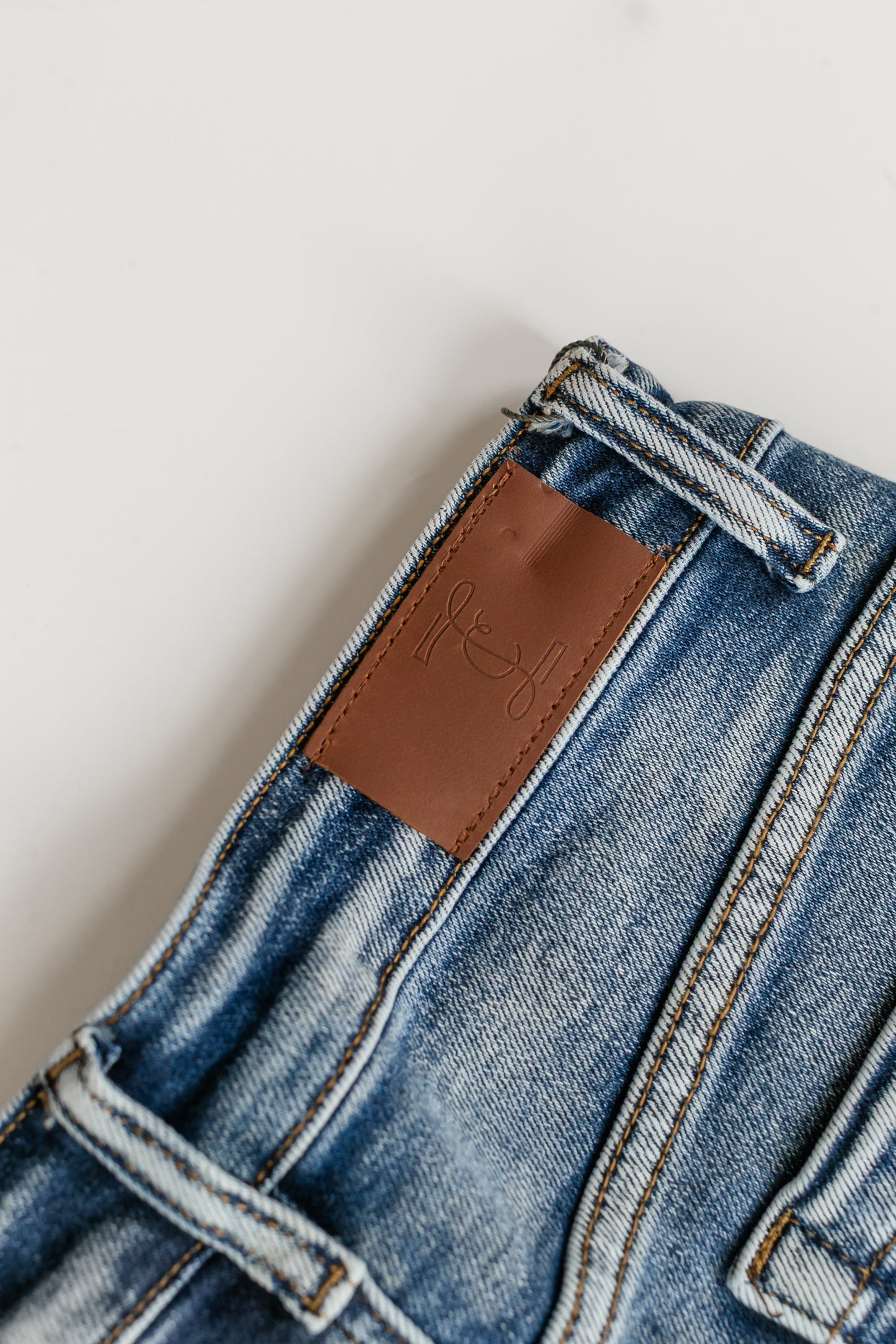 Frankie Medium Wash Denim Midi Skirt IC Skirts