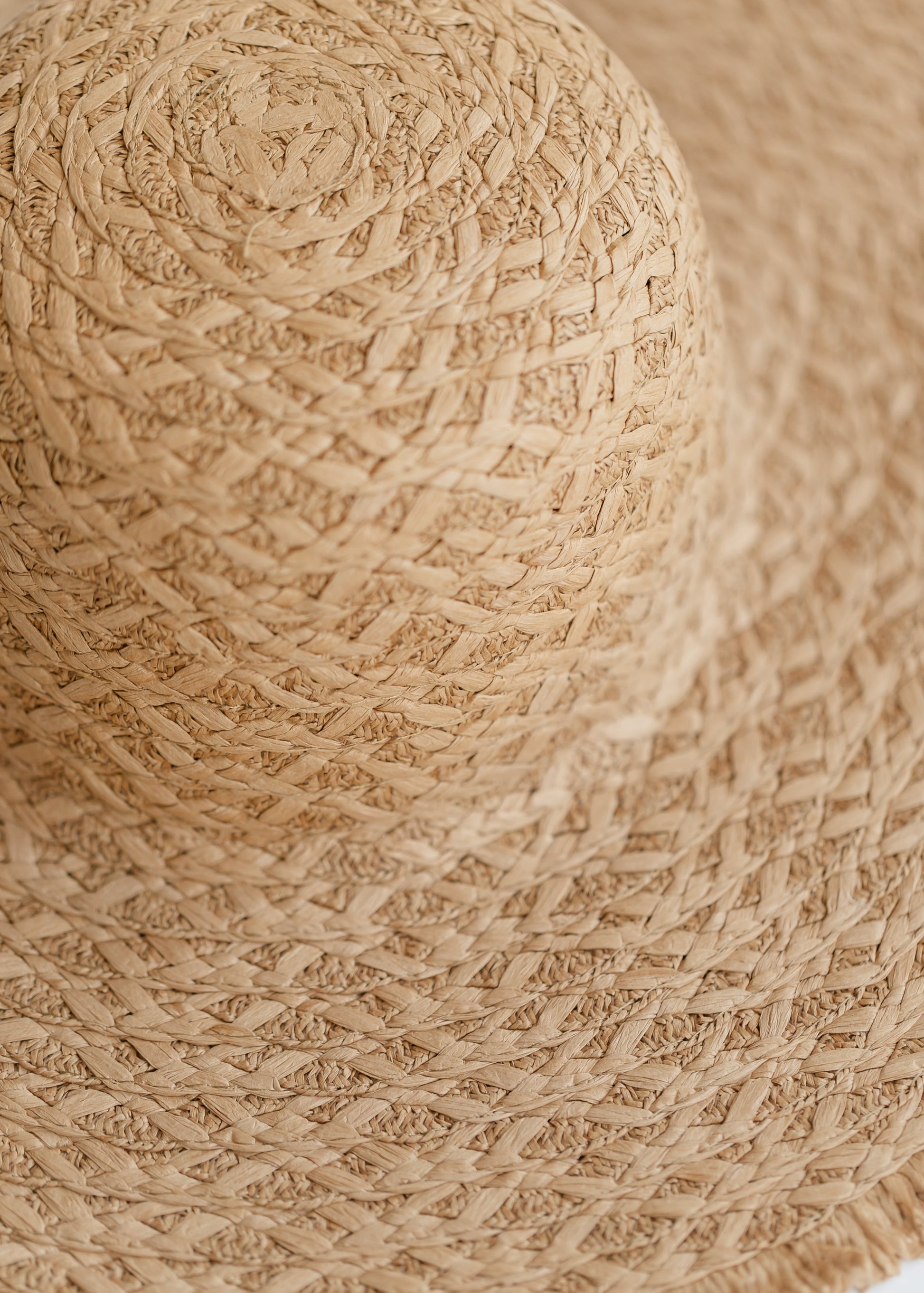 Frayed Straw Floppy Sun Hat Accessory