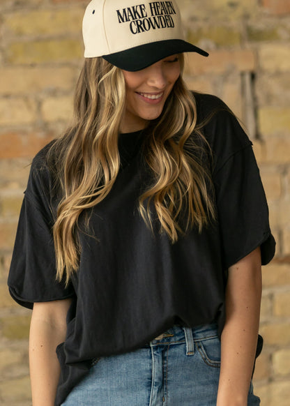 Free People® Black Nina Tee FF Tops