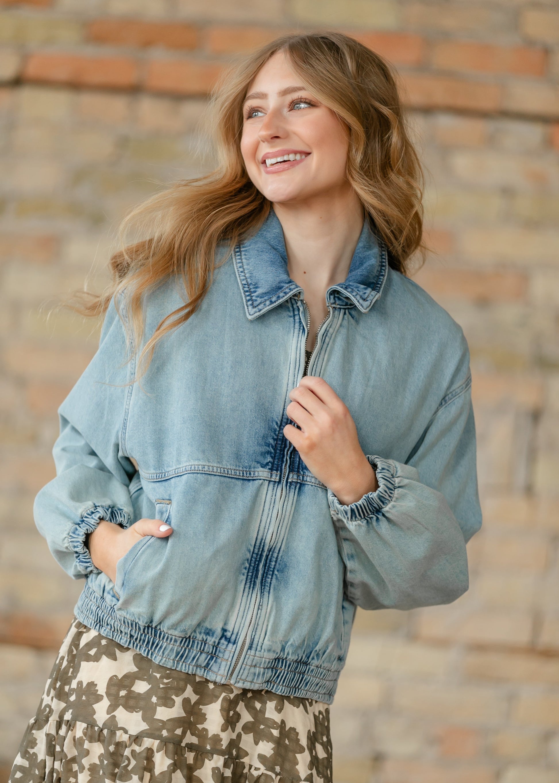 Free People® Denim Birdie Jacket FF Layering Essentials
